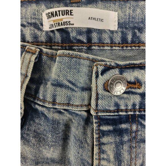 Levi Signature Gold Strass Athletic Flex Blue Jeans Men's Sz. 36 x 30 - Picture 6 of 8